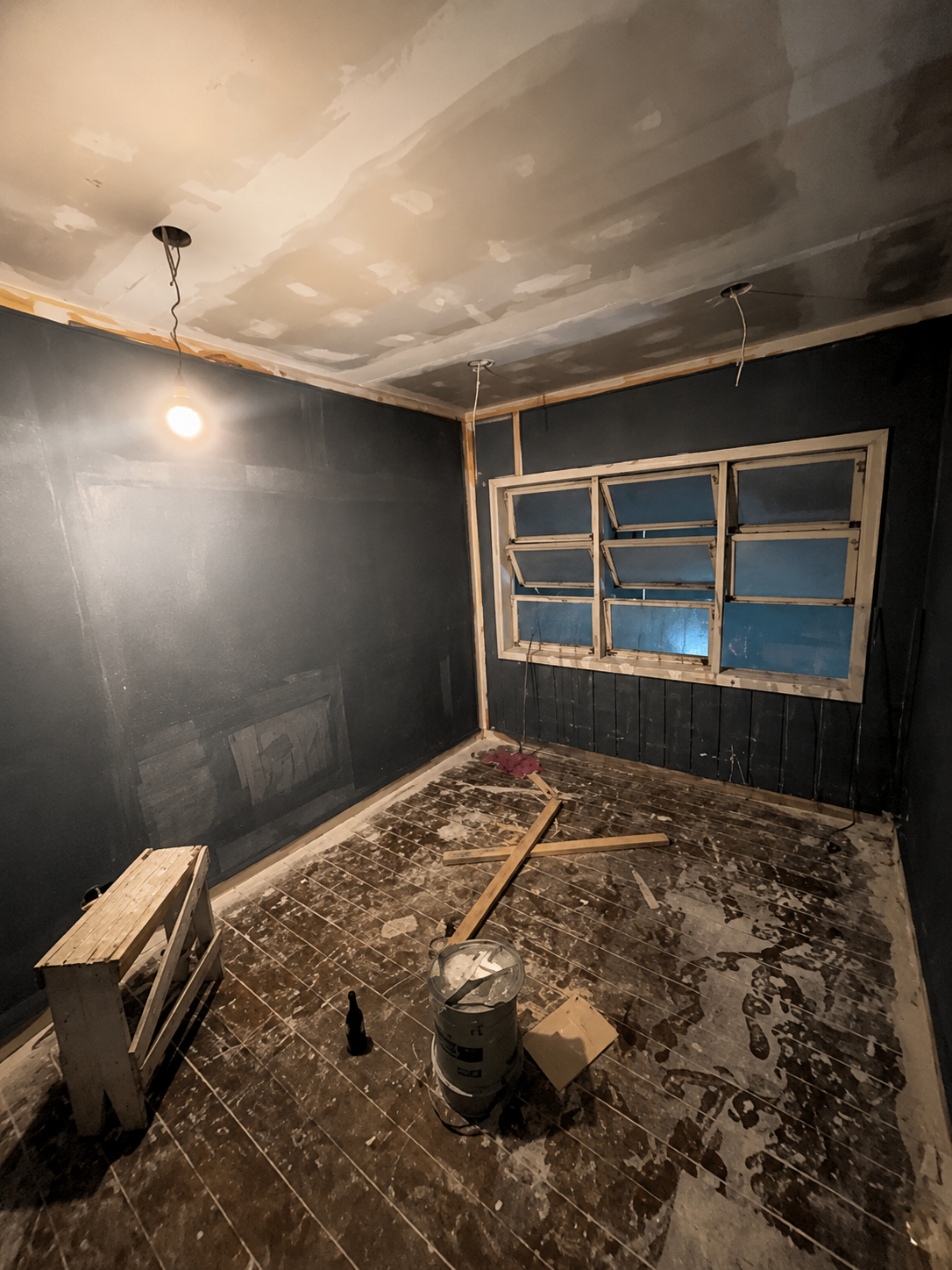 Before — rough wiring