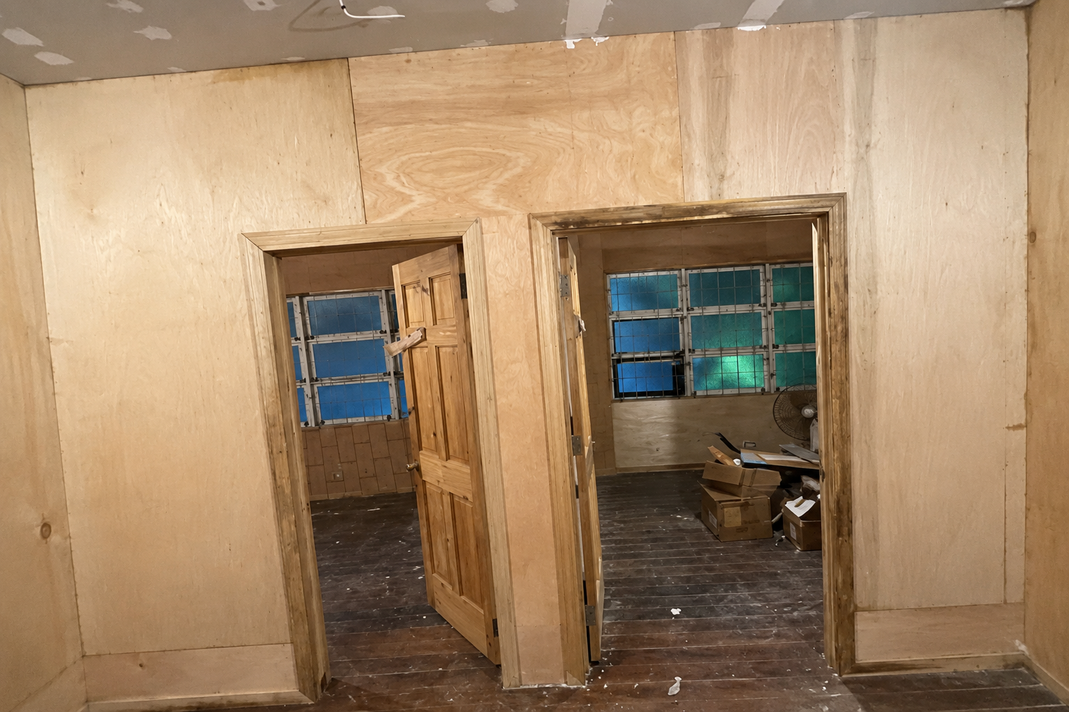 Before — open conduit